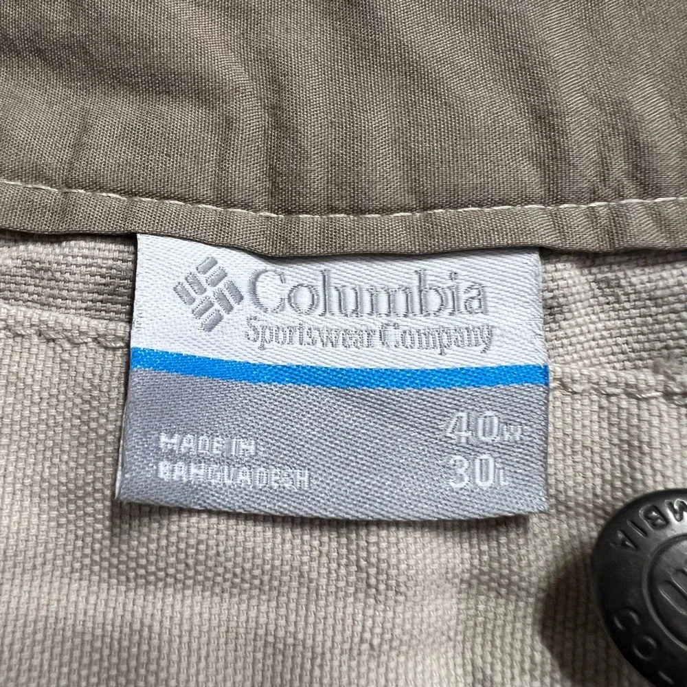 Columbia Mens Regular Fit Beige Casual‎ Outdoor Hiking Pants Size 40x30